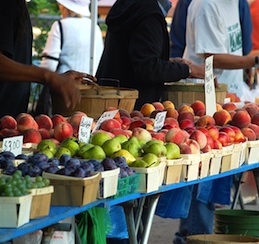 Fruit for sale at a Farmer's Market